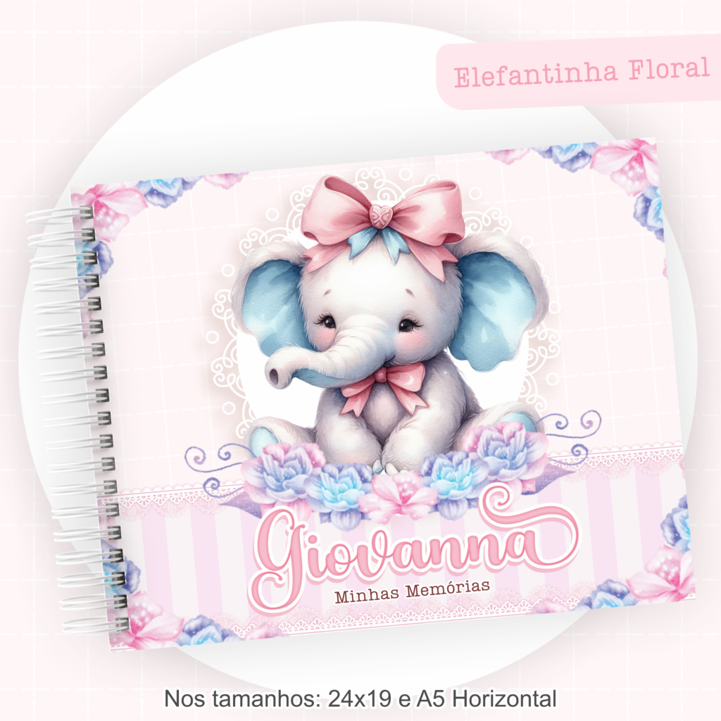 Elefantinha Floral - Kit Maternidade - Imagem 10