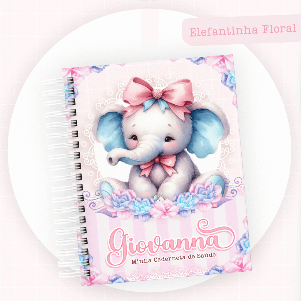 Elefantinha Floral - Kit Maternidade - Imagem 11