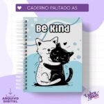 Caderno Pautado A5 - Be Kind Gatinho (Luminous)
