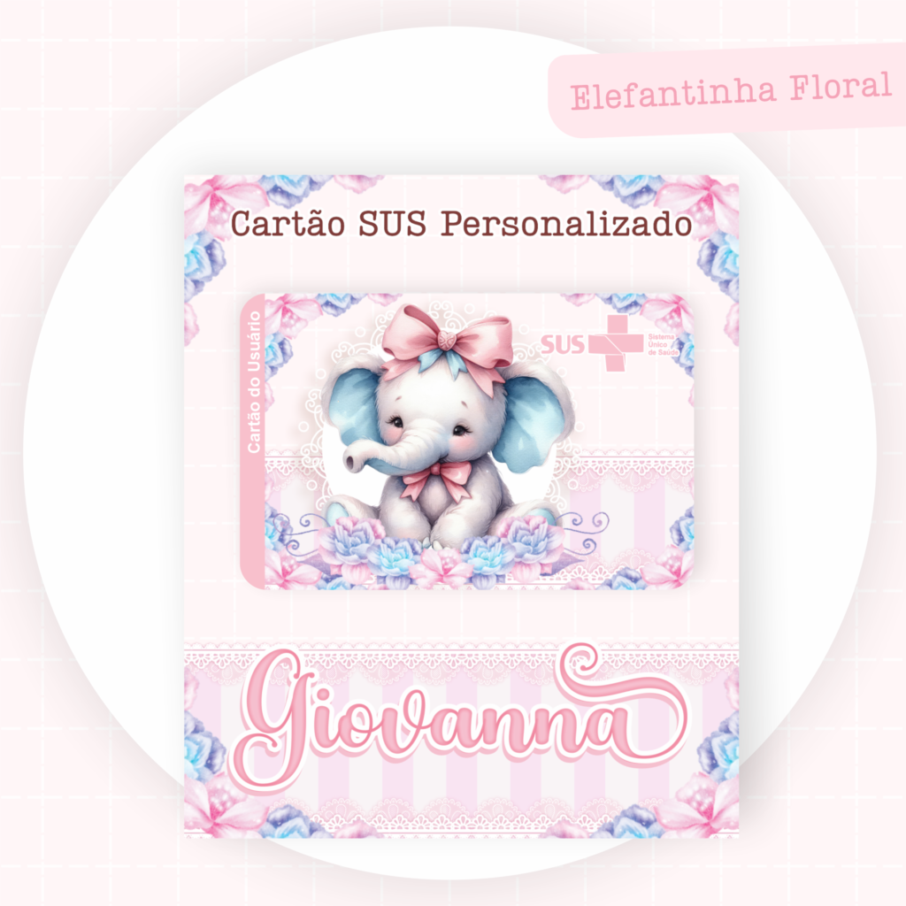 Elefantinha Floral - Kit Maternidade - Imagem 12