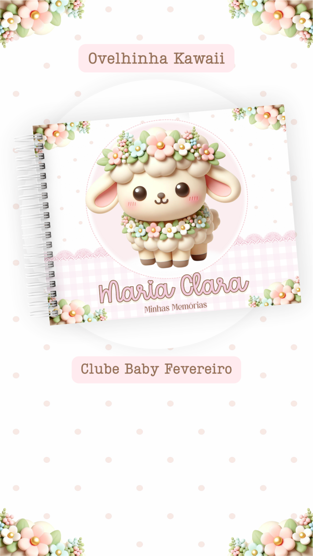 Ovelinha Kawaii - Kit Maternidade - Imagem 3