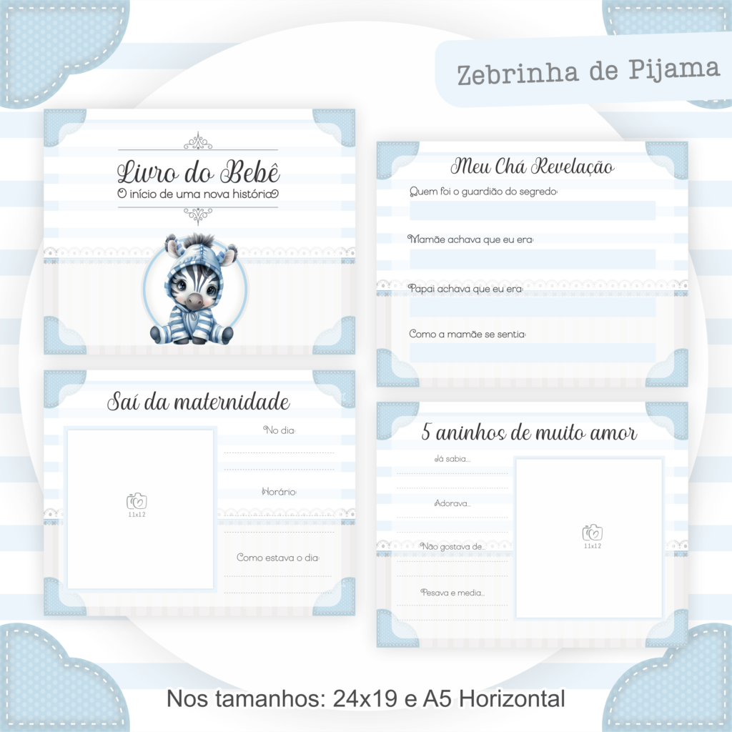 Zebrinha de Pijama - Kit Maternidade - Imagem 2
