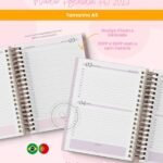 Miolo Agenda A5 Não-Datada (Branco Papel)