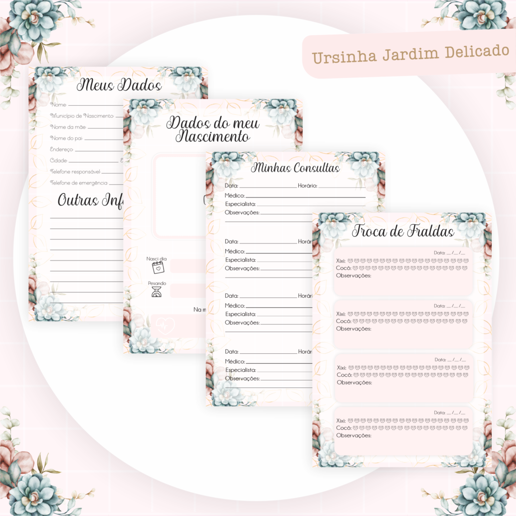 Ursinha Jardim Delicado - Kit Maternidade - Imagem 8