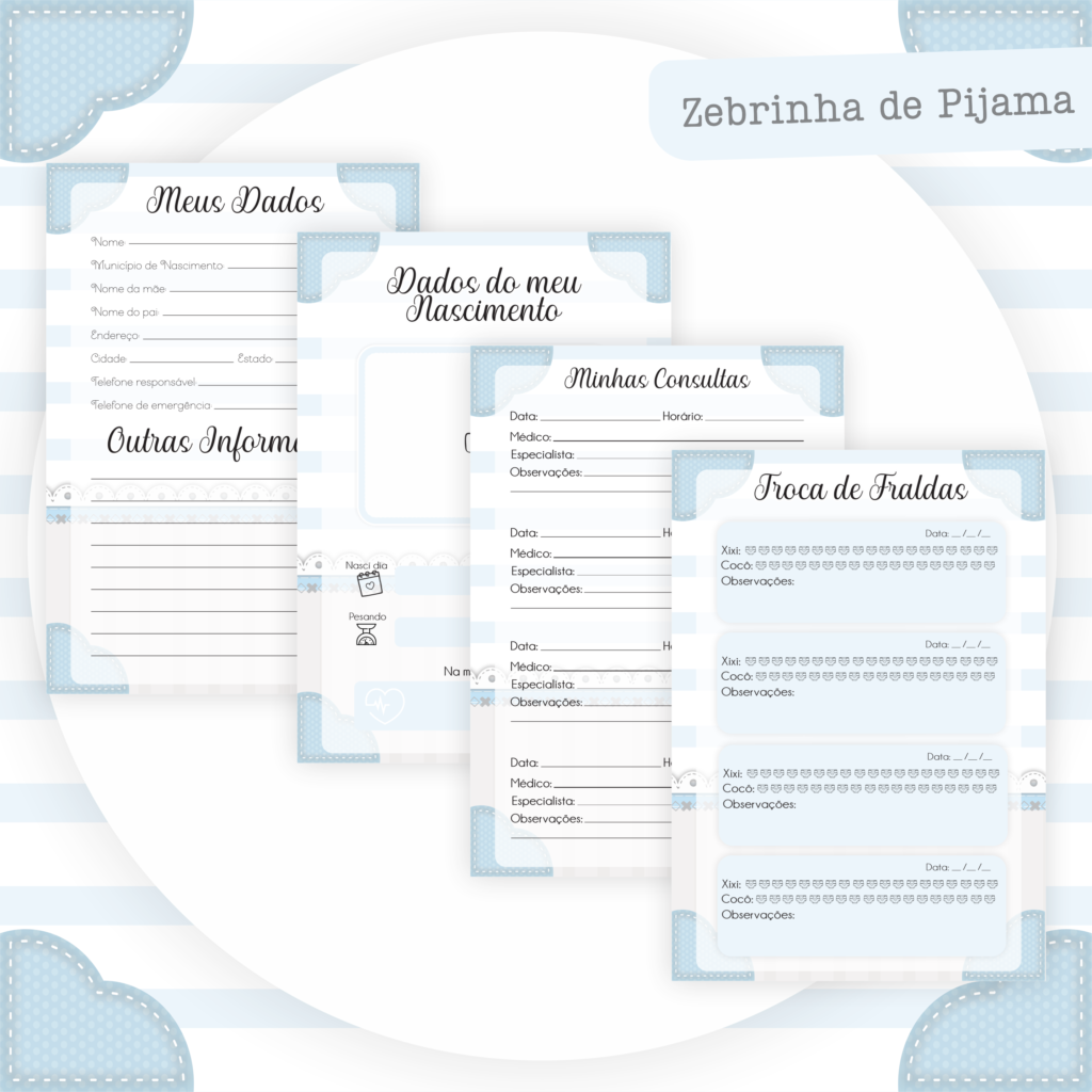 Zebrinha de Pijama - Kit Maternidade - Imagem 3