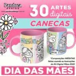 PACK Artes Digitais para Canecas - Dia Das Mães (Pandoca)