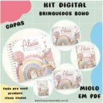 Kit Brinquedos Boho – Menino e Menina (Fuxicando Arte) - Imagem 2