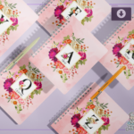 Capas Alfabeto Floral + Miolos Pautado