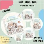 Kit Coelho Cute – Menino e Menina (Fuxicando Arte) - Imagem 2