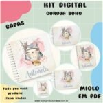 Kit Coruja Boho (Fuxicando Arte)
