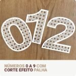Kit Alfabeto Completo + Números - Corte Efeito Palha (Santa Ideia) - Imagem 3