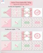 Kit Printables - Embalagem Chocolate Dia das Mães (Balloon) - Imagem 2