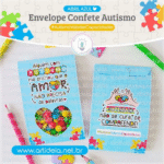 Envelope Confete Autismo (Art Ideia)