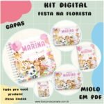 Kit Festa na Floresta – Menino e Menina (Fuxicando Arte) - Imagem 2