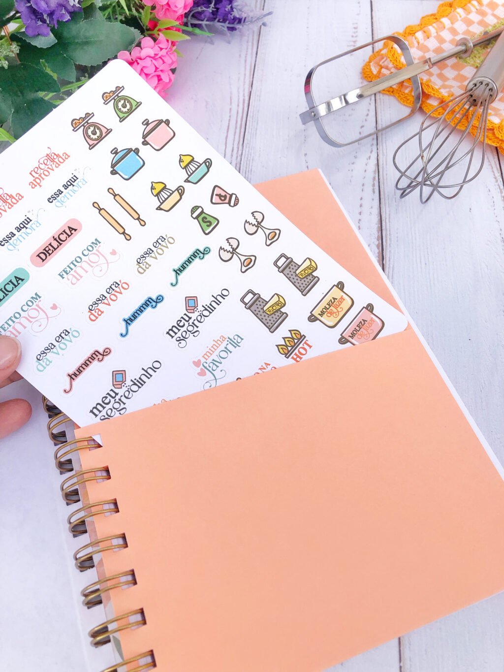 Kit Cozinhando com Amor - Blocos | Caderno Receita | Listinhas - Imagem 2