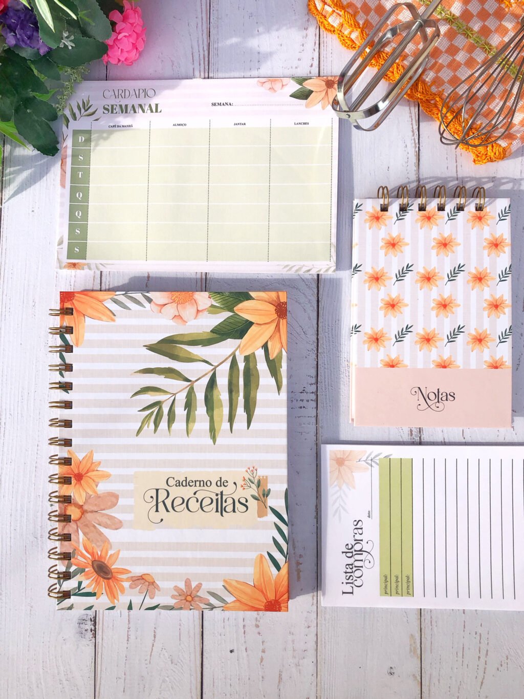 Kit Cozinhando com Amor - Blocos | Caderno Receita | Listinhas - Imagem 12