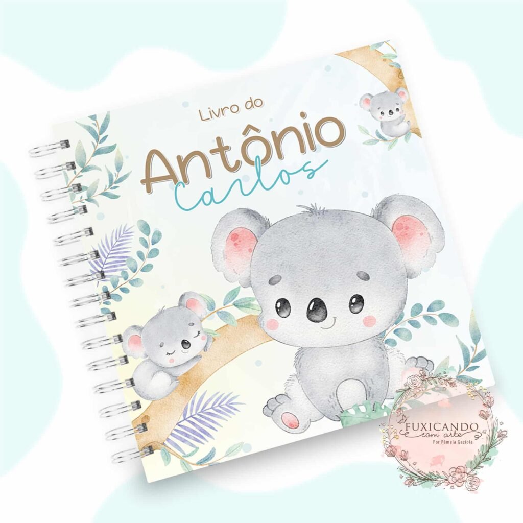 Kit Coala Baby Aquarela – Menino e Menina (Fuxicando Arte) - Imagem 13