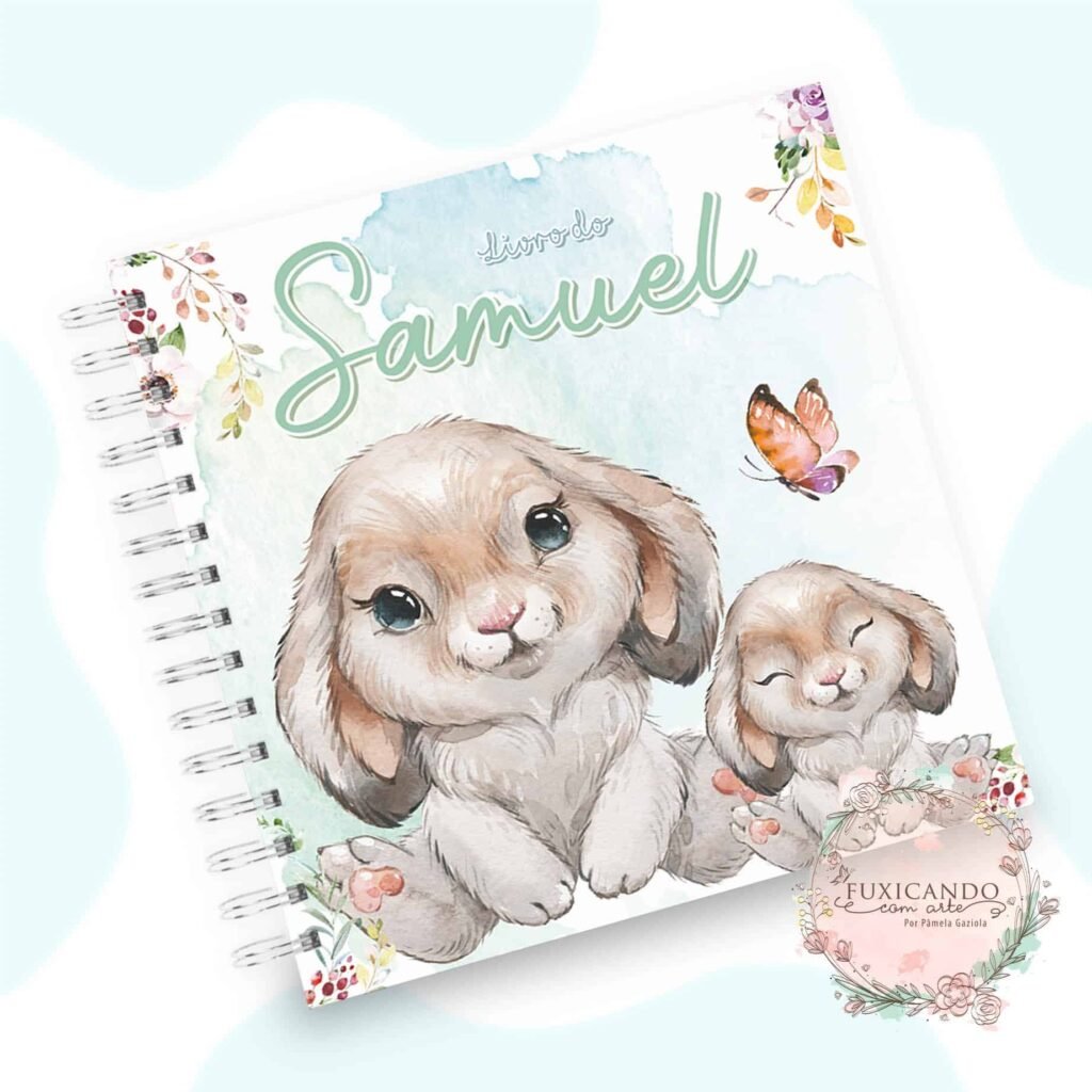 Kit Coelho Cute – Menino e Menina (Fuxicando Arte) - Imagem 23