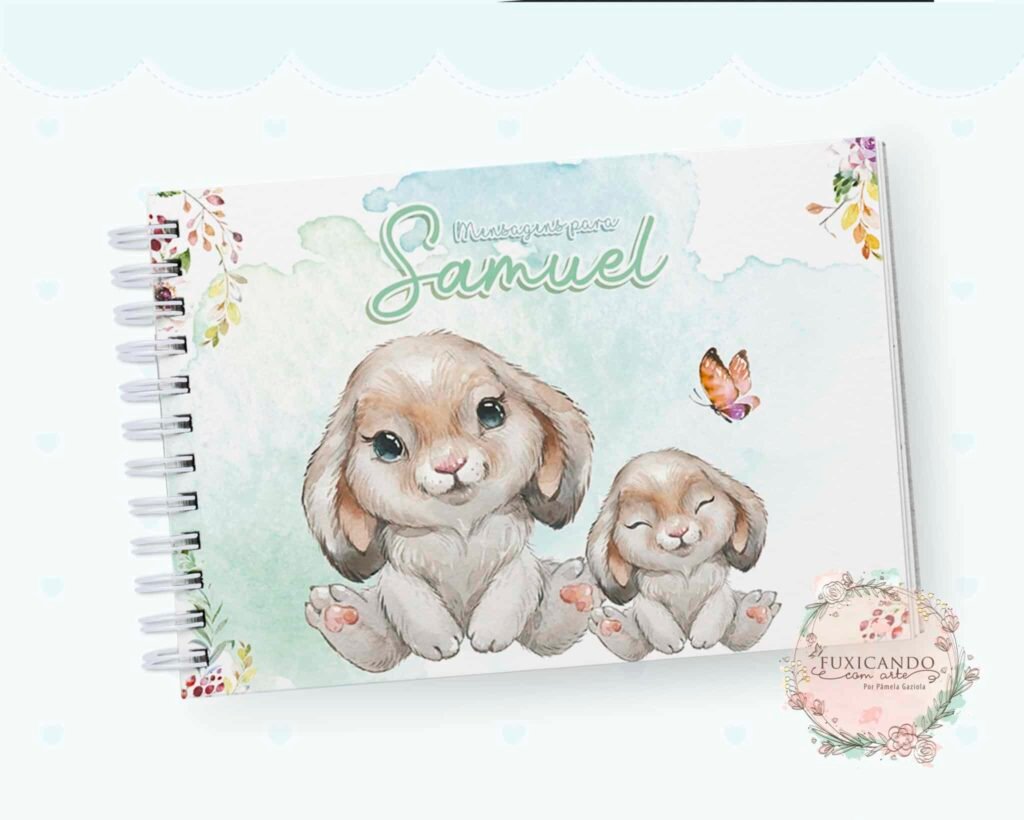 Kit Coelho Cute – Menino e Menina (Fuxicando Arte) - Imagem 21