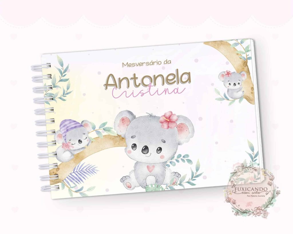 Kit Coala Baby Aquarela – Menino e Menina (Fuxicando Arte) - Imagem 24