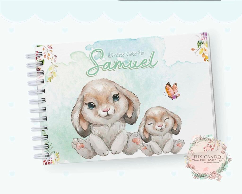 Kit Coelho Cute – Menino e Menina (Fuxicando Arte) - Imagem 20