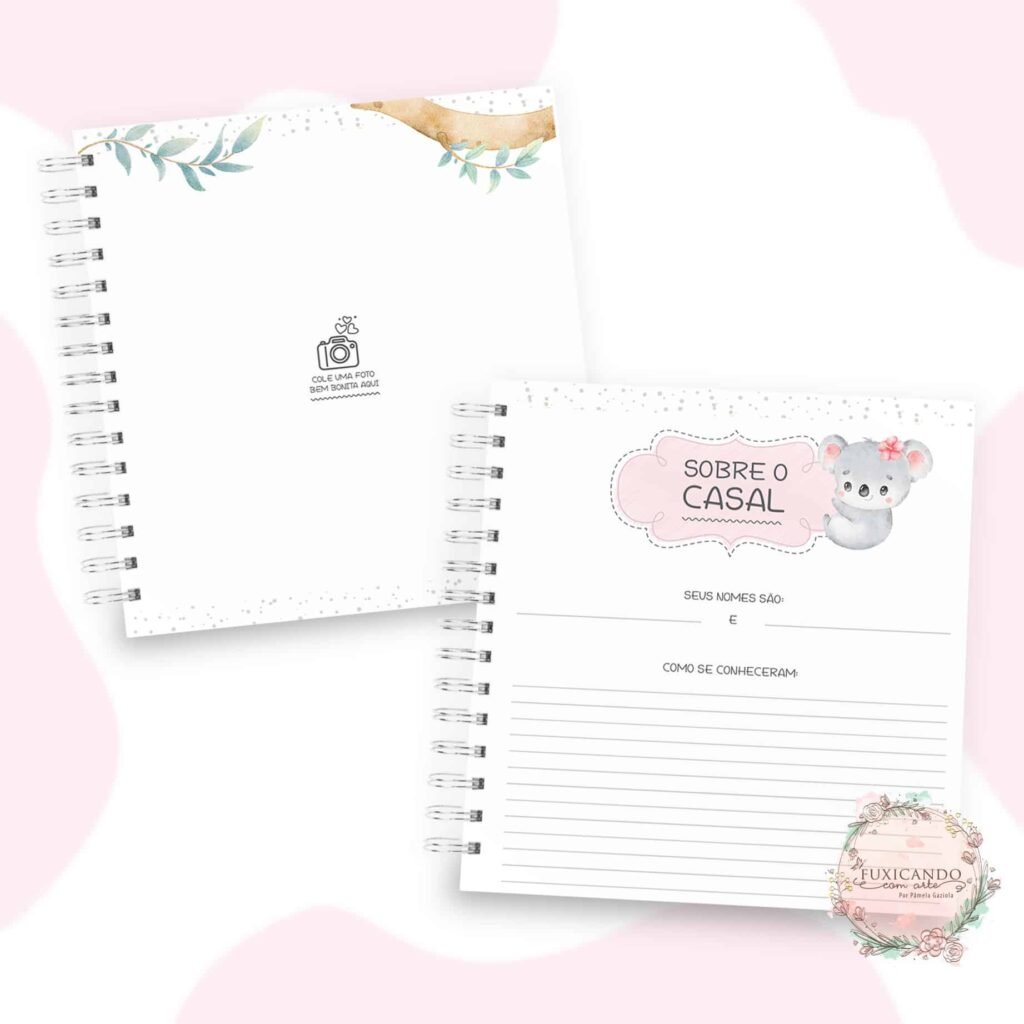 Kit Coala Baby Aquarela – Menino e Menina (Fuxicando Arte) - Imagem 18