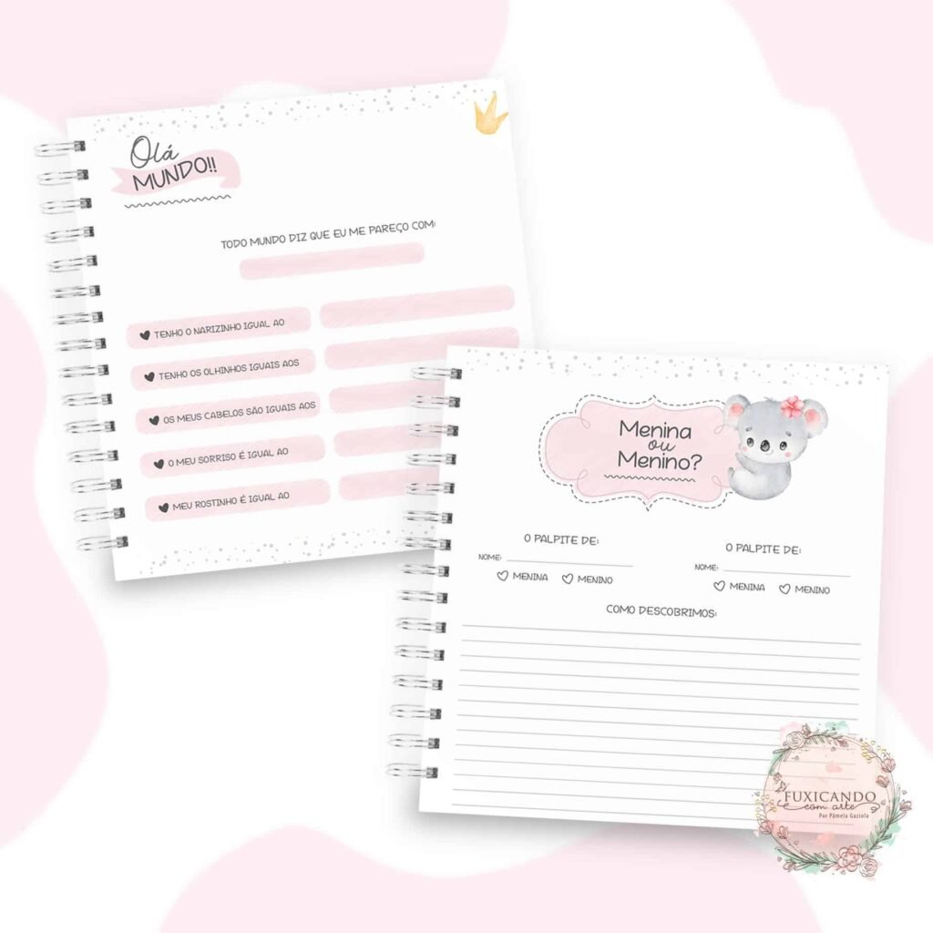 Kit Coala Baby Aquarela – Menino e Menina (Fuxicando Arte) - Imagem 20