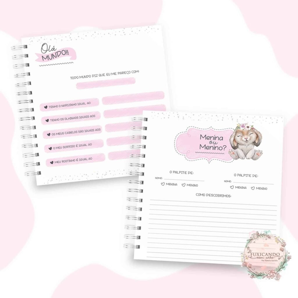 Kit Coelho Cute – Menino e Menina (Fuxicando Arte) - Imagem 9