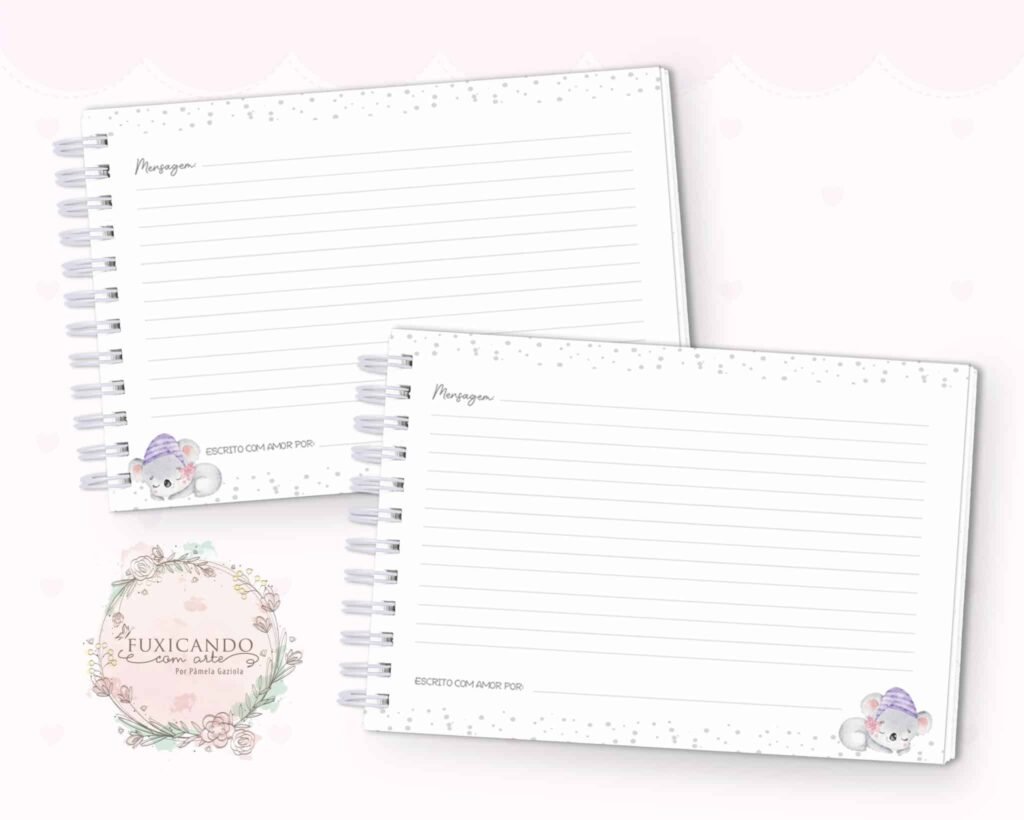 Kit Coala Baby Aquarela – Menino e Menina (Fuxicando Arte) - Imagem 16