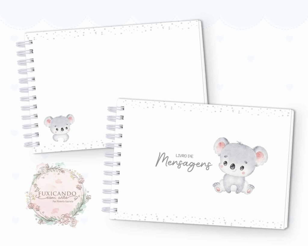 Kit Coala Baby Aquarela – Menino e Menina (Fuxicando Arte) - Imagem 6