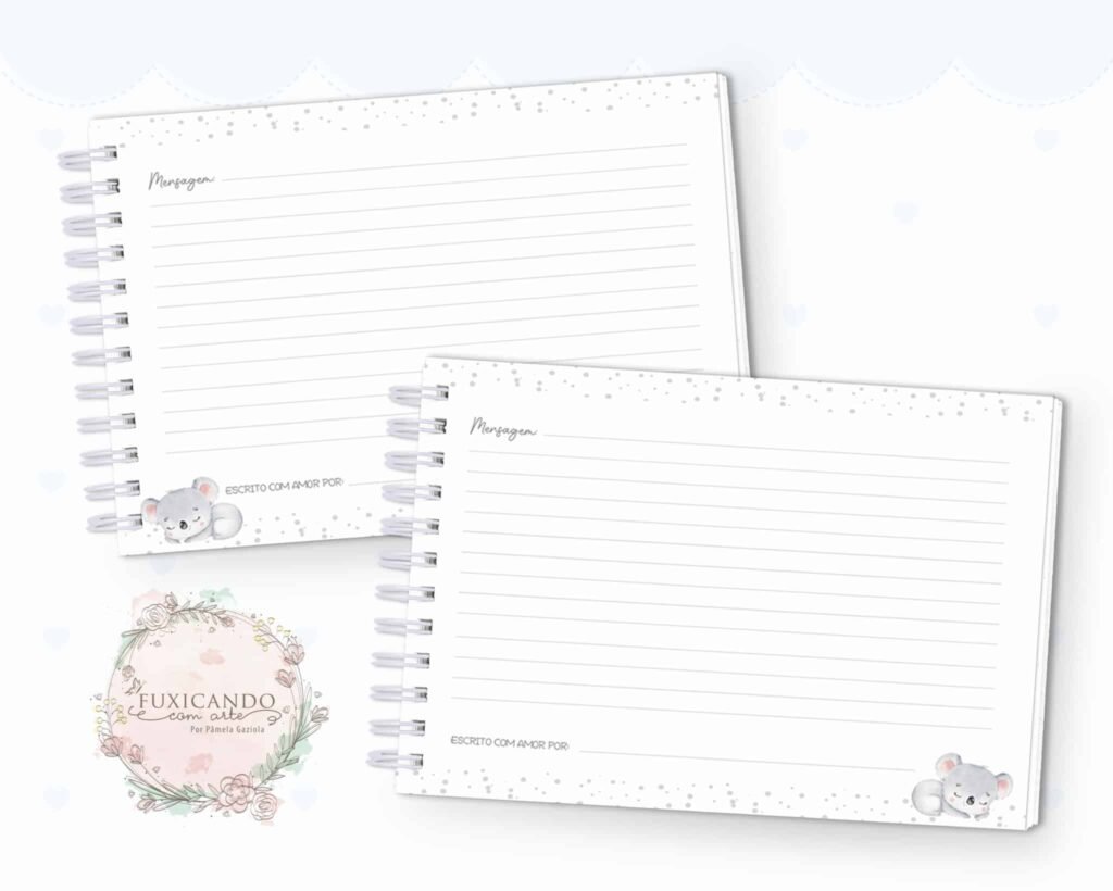 Kit Coala Baby Aquarela – Menino e Menina (Fuxicando Arte) - Imagem 5