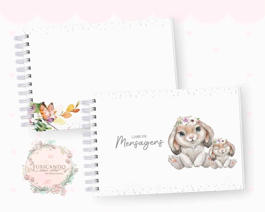 Kit Coelho Cute – Menino e Menina (Fuxicando Arte) - Imagem 3