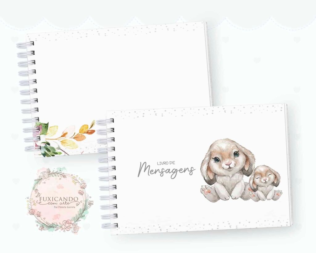 Kit Coelho Cute – Menino e Menina (Fuxicando Arte) - Imagem 8