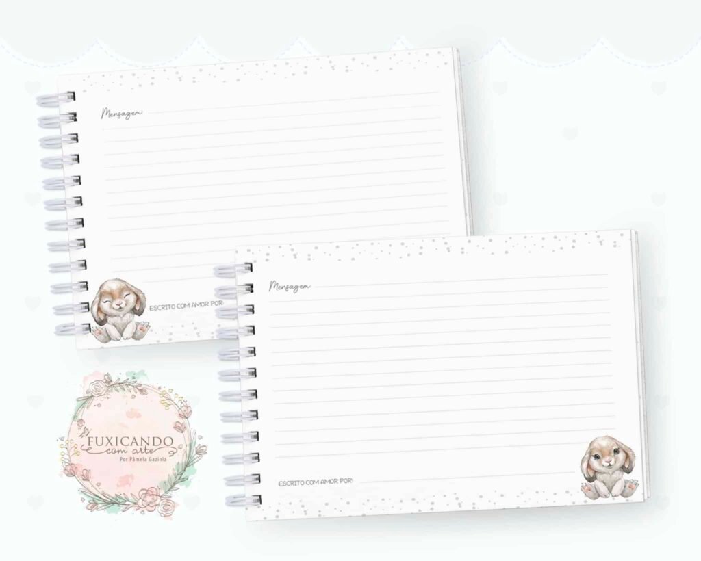 Kit Coelho Cute – Menino e Menina (Fuxicando Arte) - Imagem 7