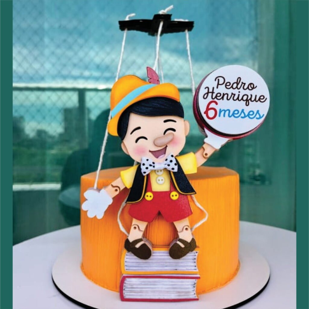 Pinóquio - Topo de Bolo - Imagem 1