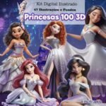 Princesas Disney 100 3D - Kit Digital (Ilustradeb)