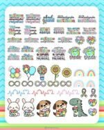 Austismo - Mimos | Kit Digital (Letterinhas) - Imagem 10
