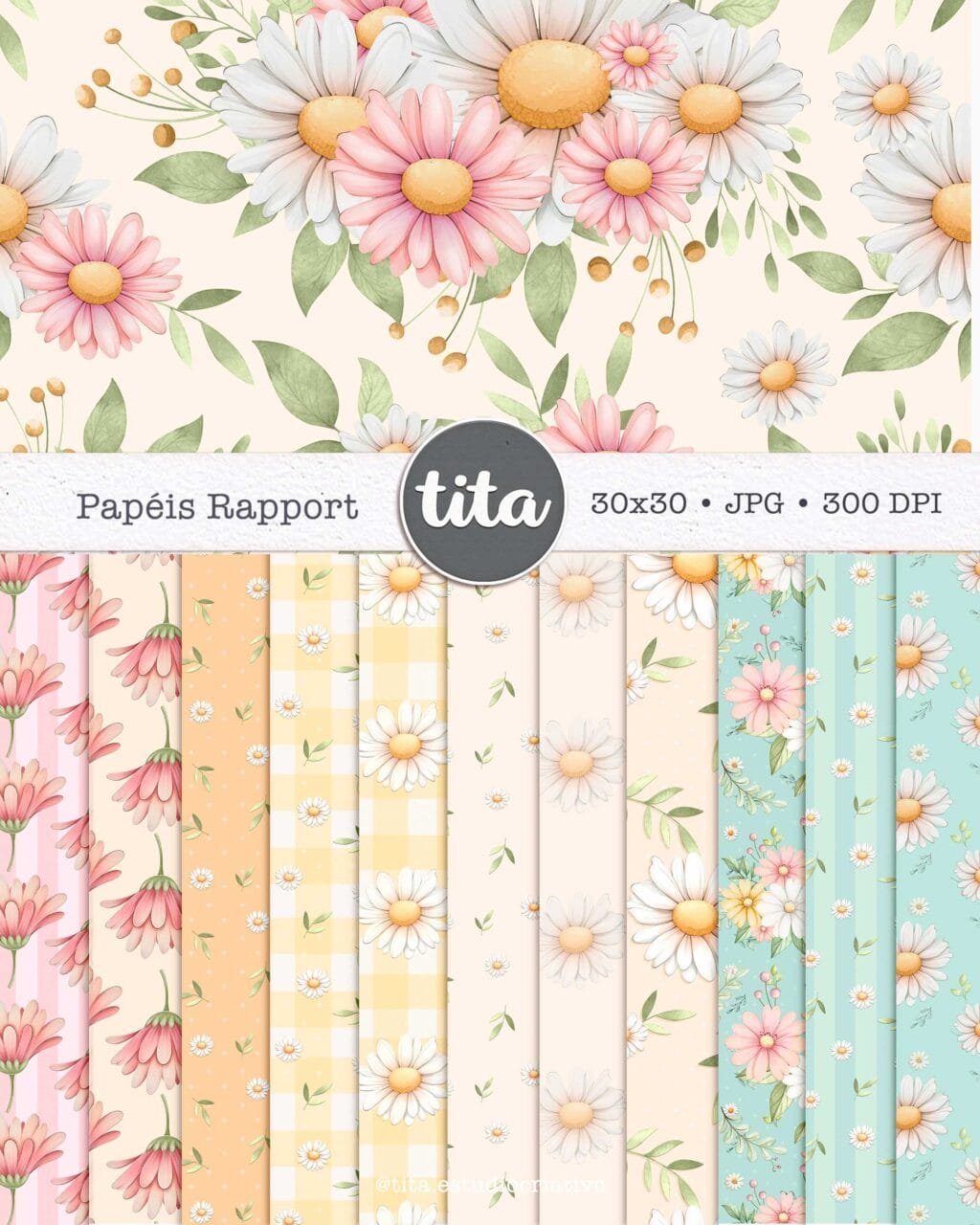 Fauna Materna - Combo de Ilustração e Papéis (Tita) - Imagem 3