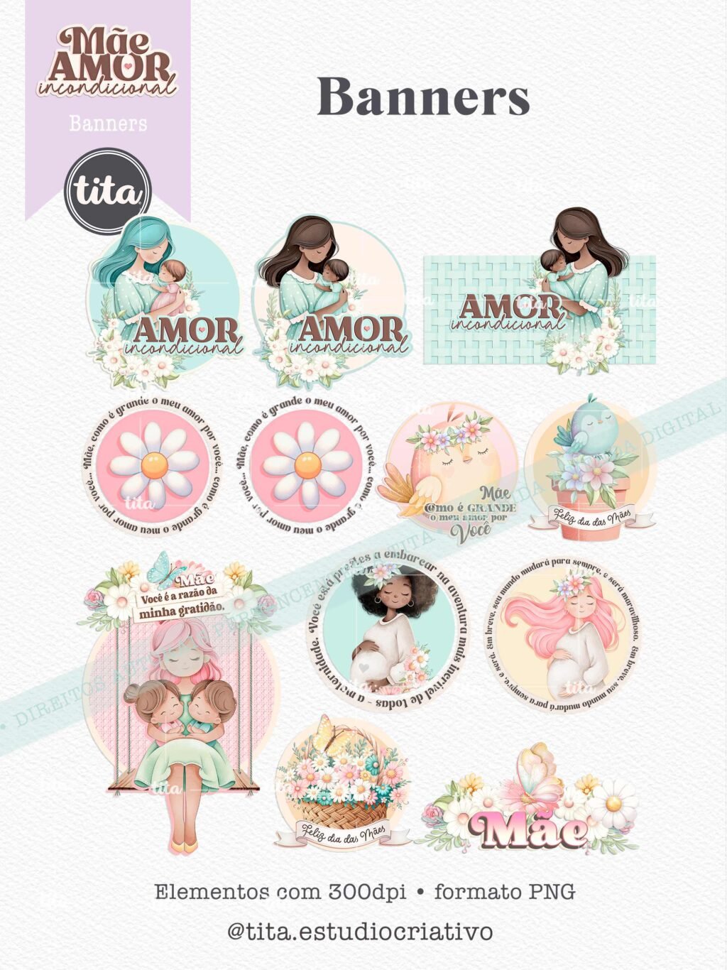 Mãe Amor Incondicional - Combo de Ilustração (Tita) - Imagem 3