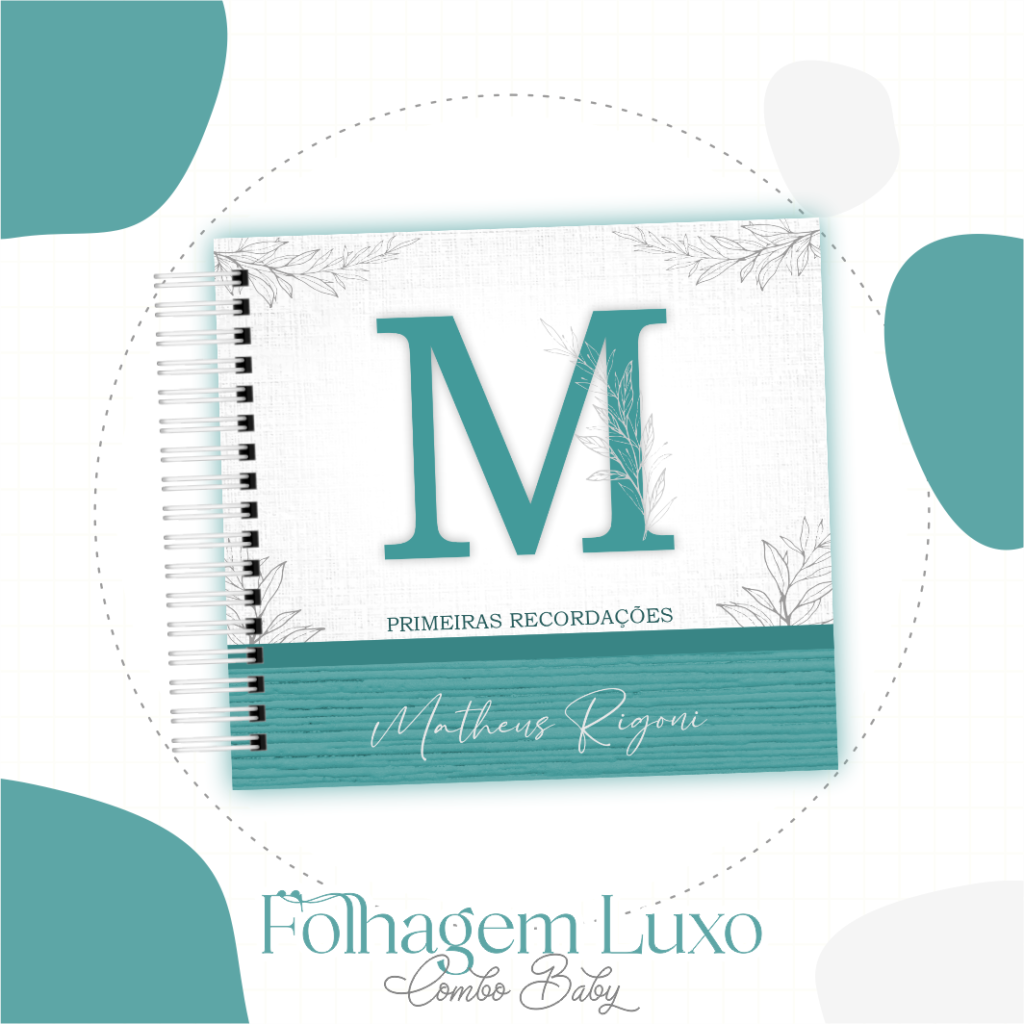 Folhagem Chick Azul - Kit Maternidade - Imagem 2