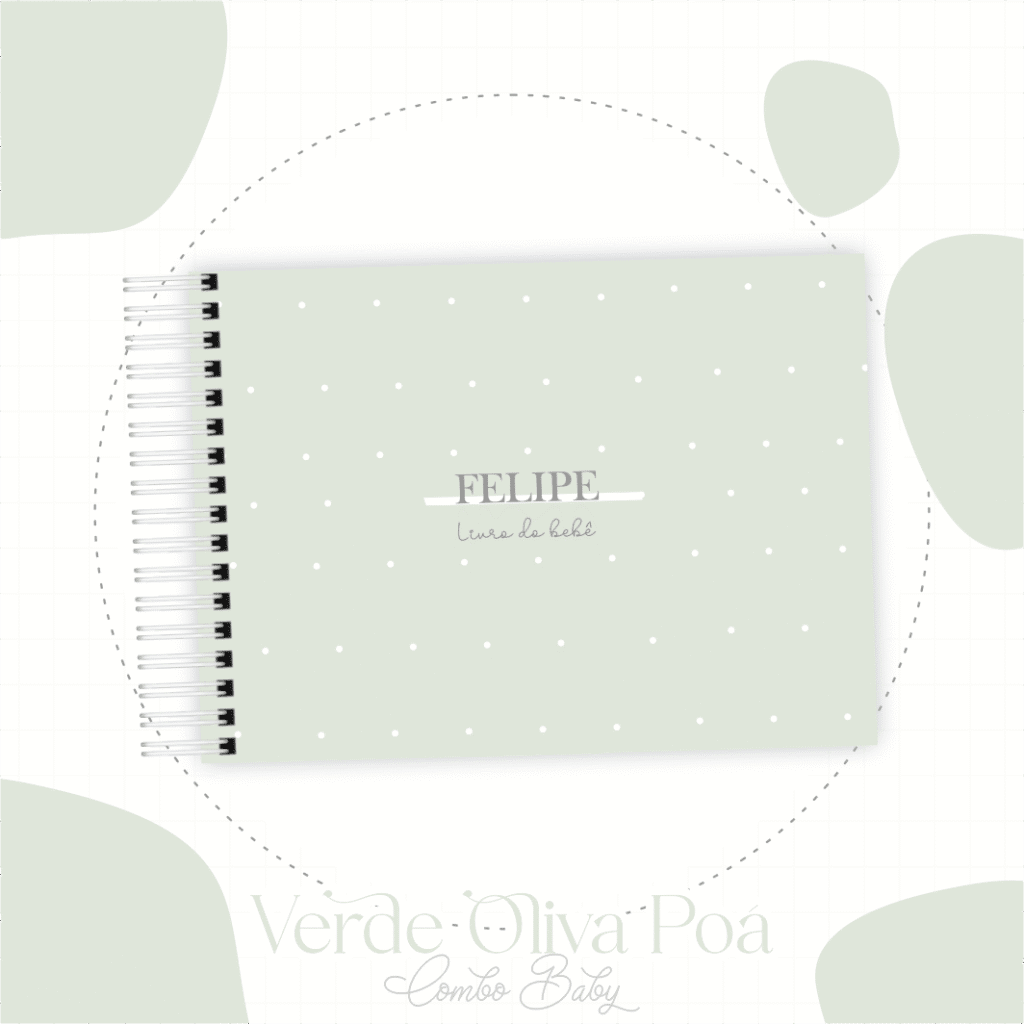 Verde Oliva Poá - Kit Maternidade - Imagem 1