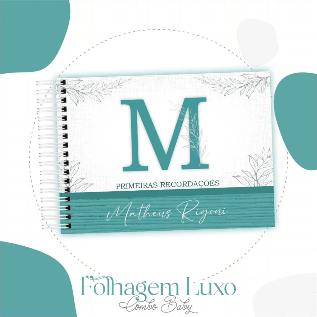 Folhagem Chick Azul - Kit Maternidade - Imagem 1