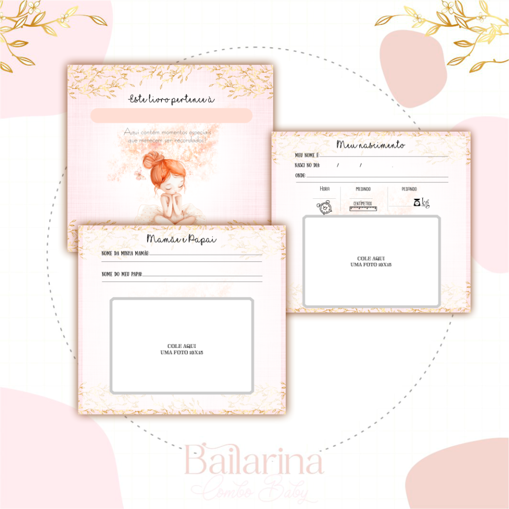 Bailarina Ruiva - Kit Maternidade - Imagem 6