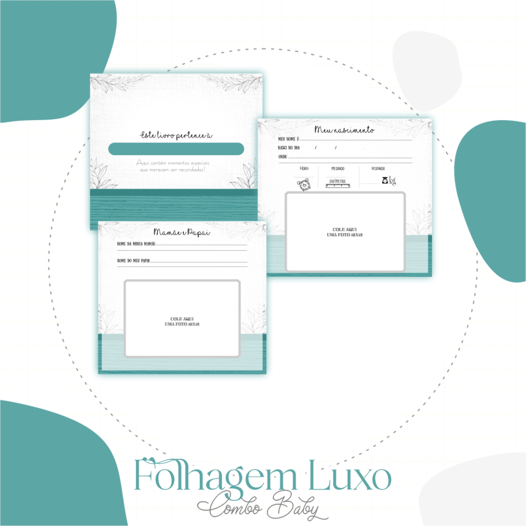 Folhagem Chick Azul - Kit Maternidade - Imagem 5