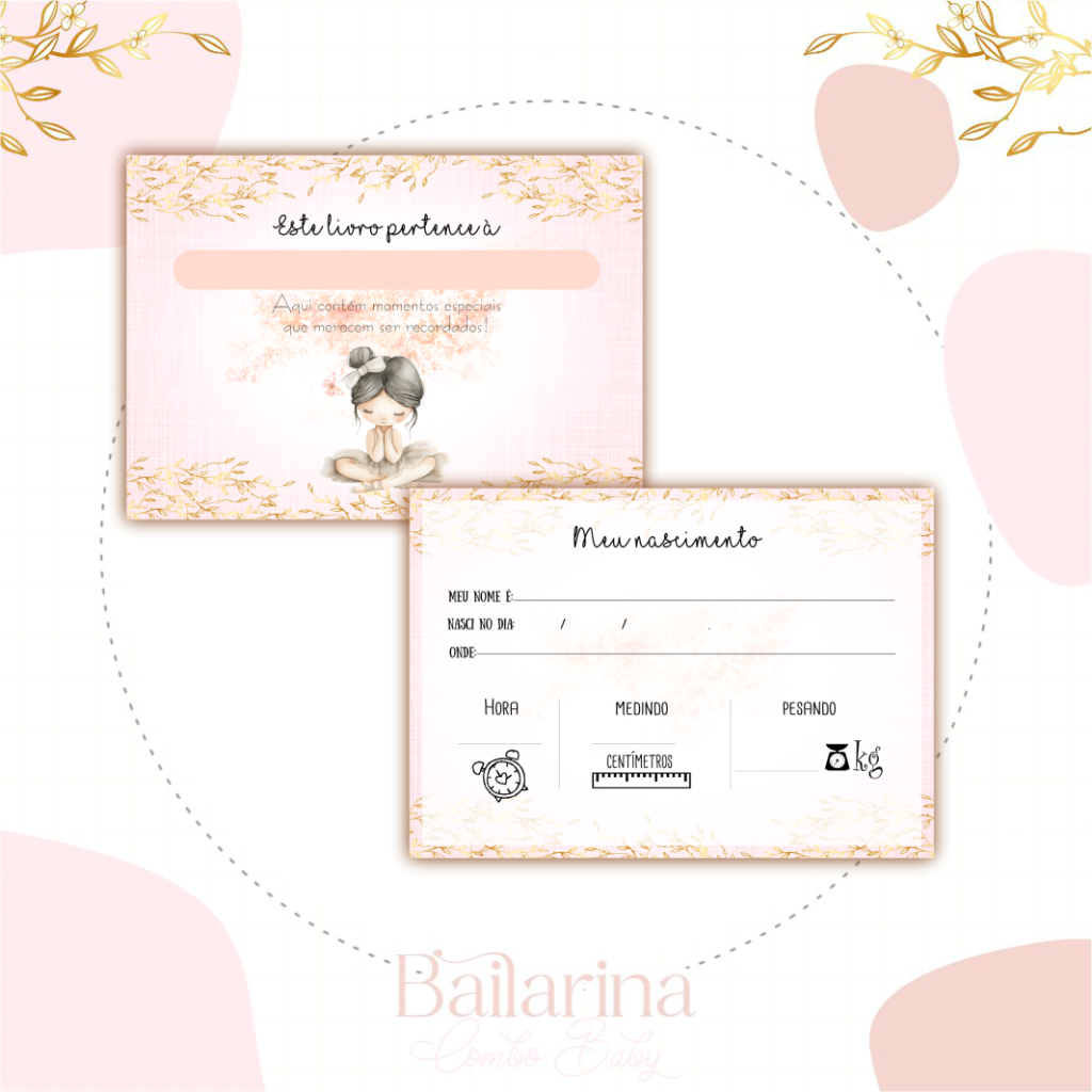 Bailarina Branca - Kit Maternidade - Imagem 6