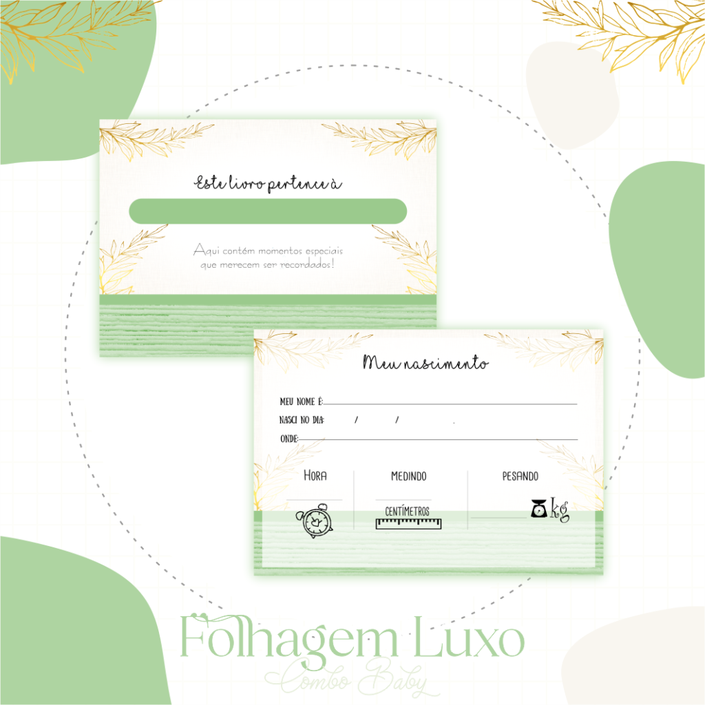 Folhagem Chick Verde - Kit Maternidade - Imagem 6