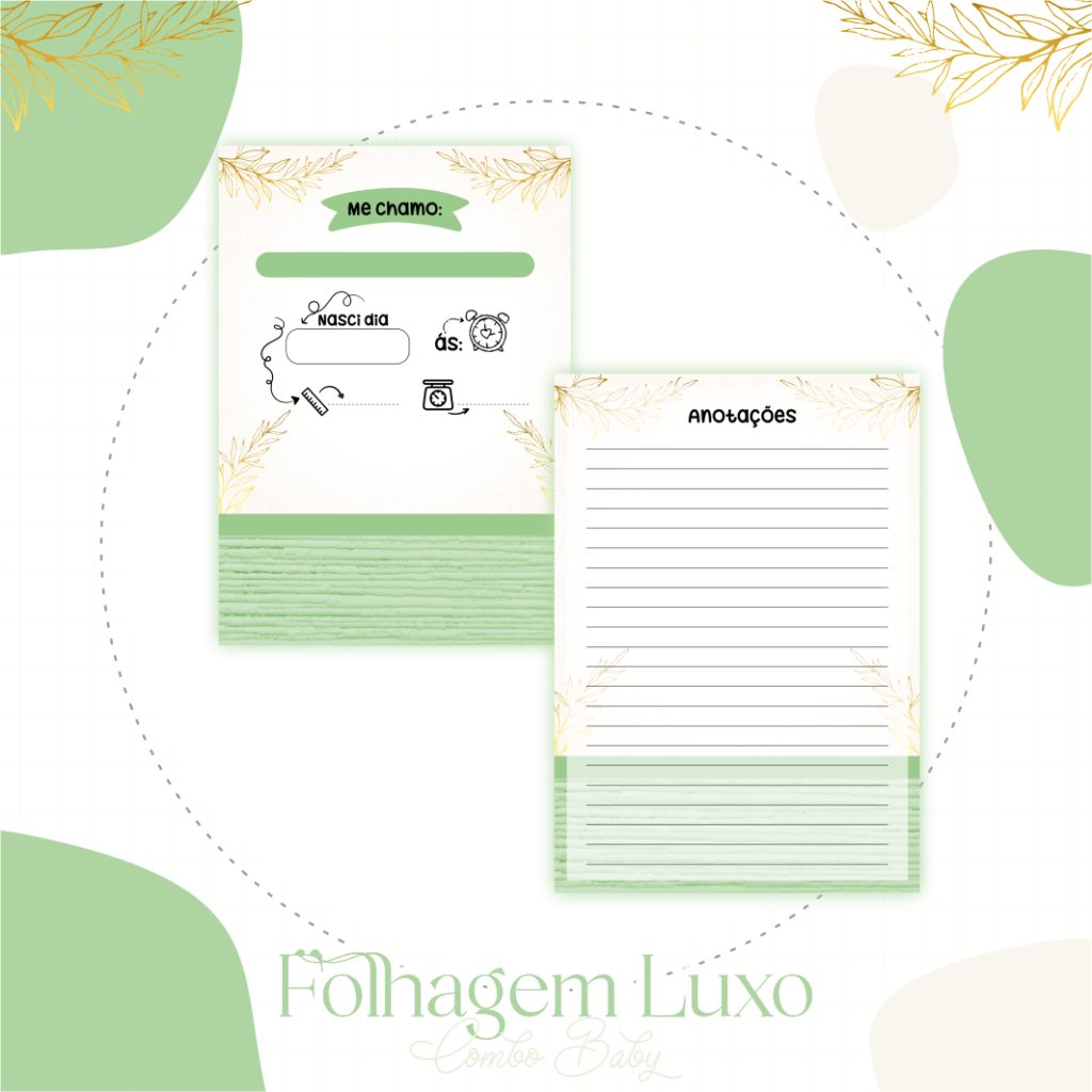 Folhagem Chick Verde - Kit Maternidade - Imagem 7
