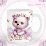 Ursinha Princesa Lilás - Kit Maternidade - Imagem 7