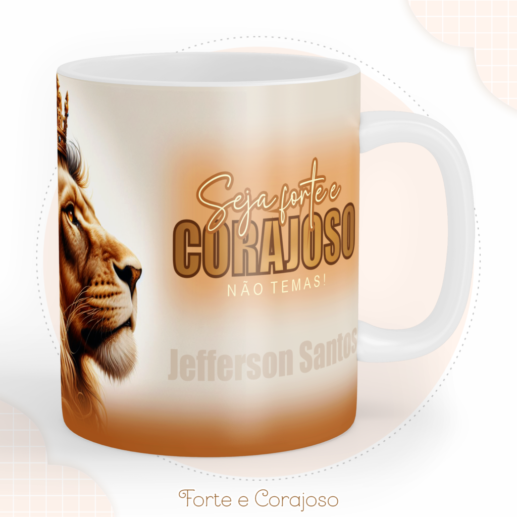 Kit CRISTÃO - Forte e Corajoso Masculino (Pamella) - Imagem 2