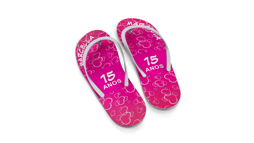 COMBO 15 Anos - Artes para Chinelos com Gabarito - Imagem 11